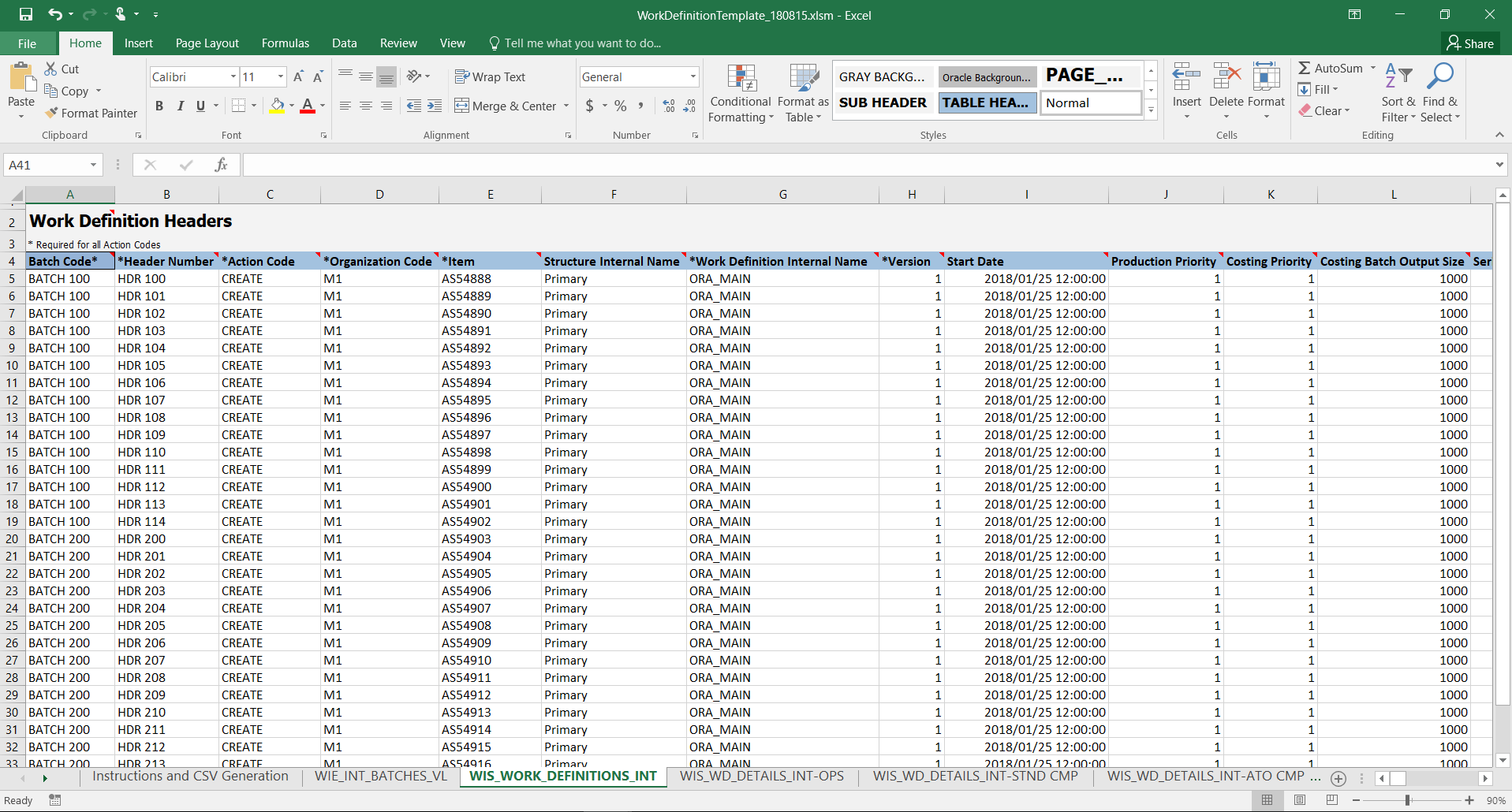 supplier site assignment fbdi template