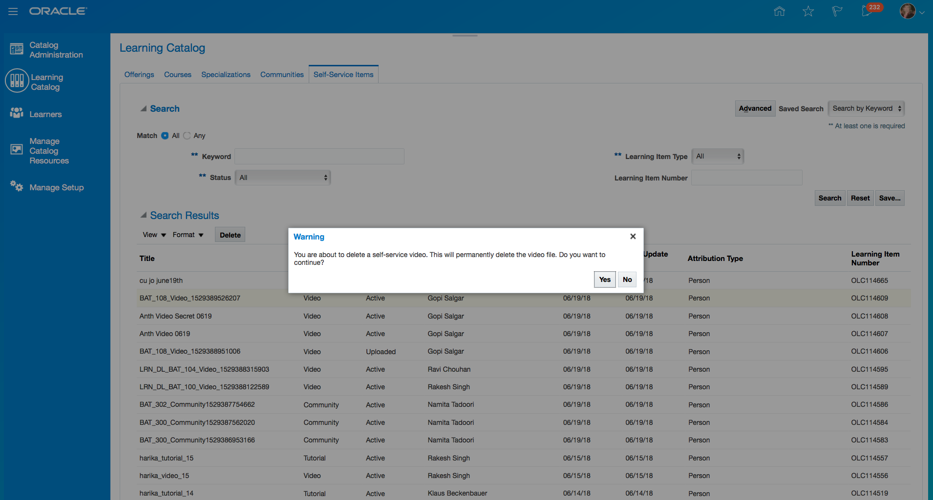 Oracle Talent Management Cloud R13 (updates 18A 18C)