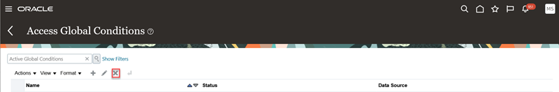 Delete Global Condition