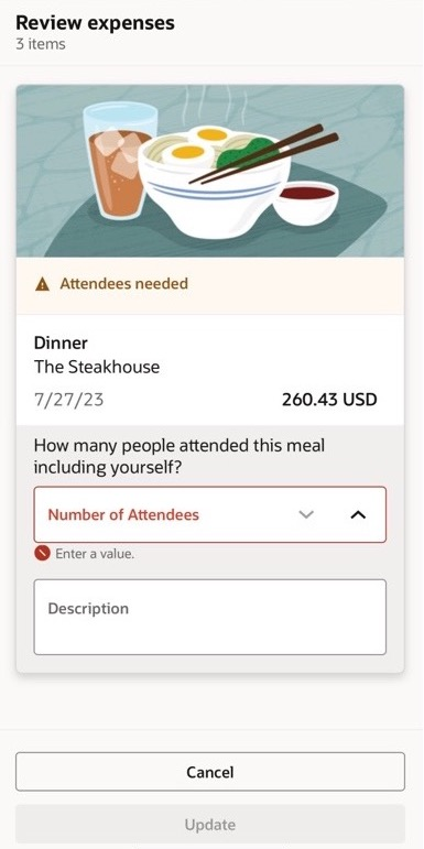 Needing attendee information