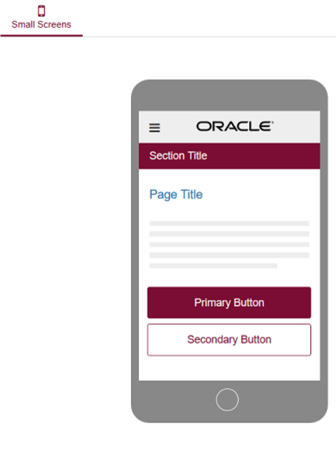 Preview page for mobile devices
