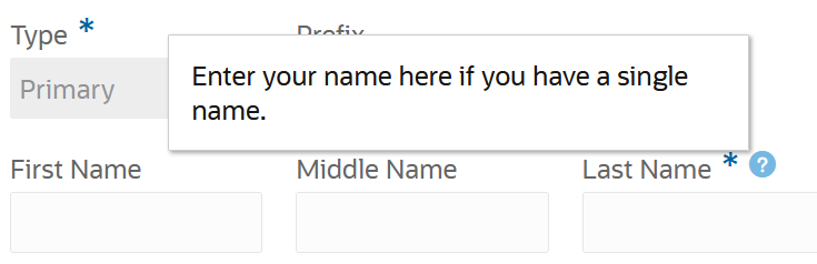 Message for Single Name