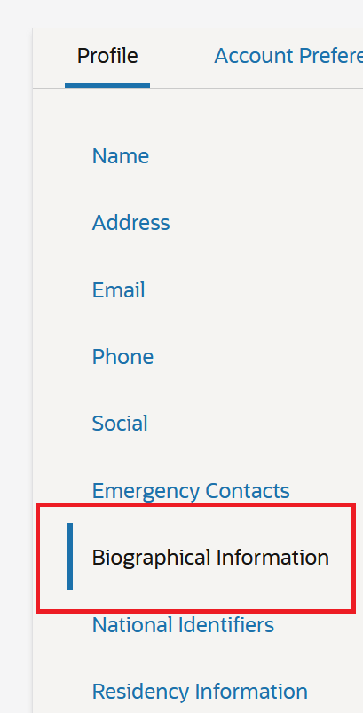 Biographical Information Link