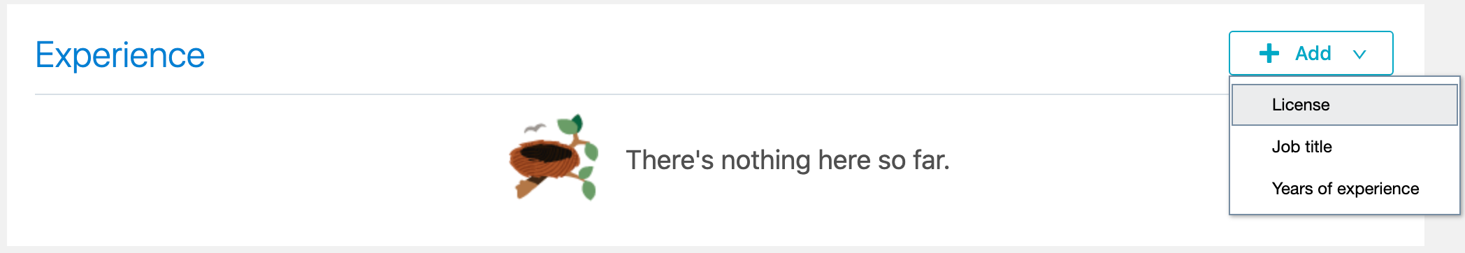 Search using License