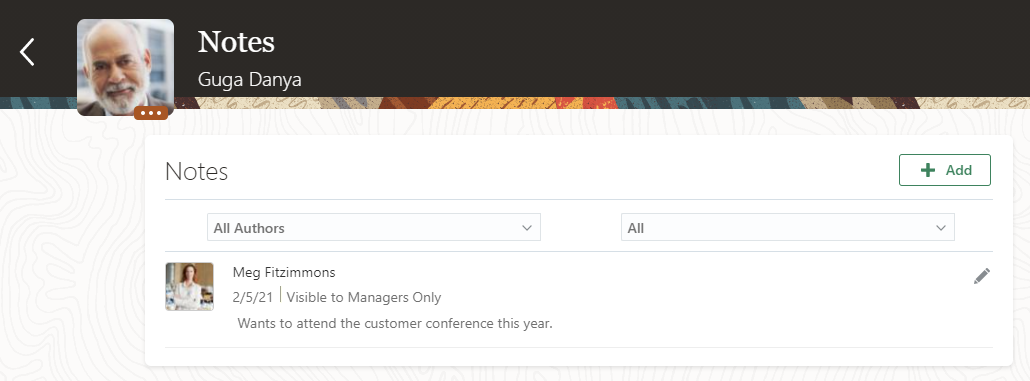 The image shows the Notes page of a dotted line report.