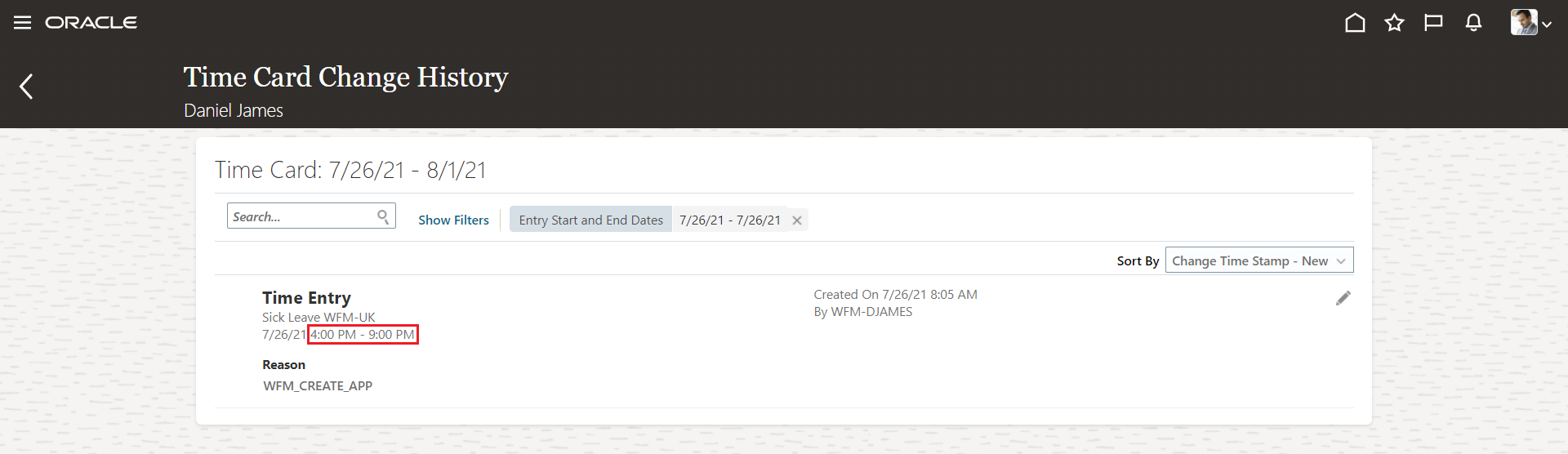 Oracle Time and Labor Cloud 21D What's New