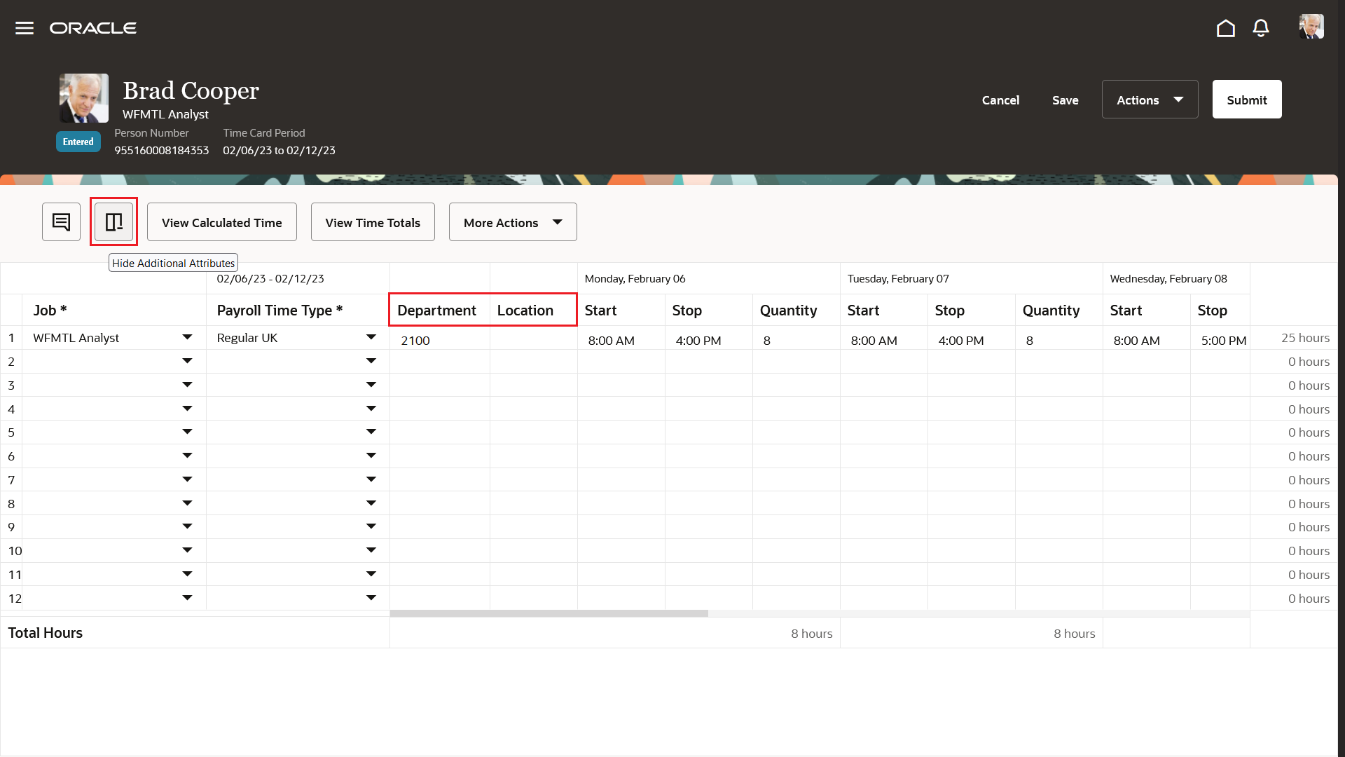 Oracle Fusion Cloud Time and Labor 23B What's New