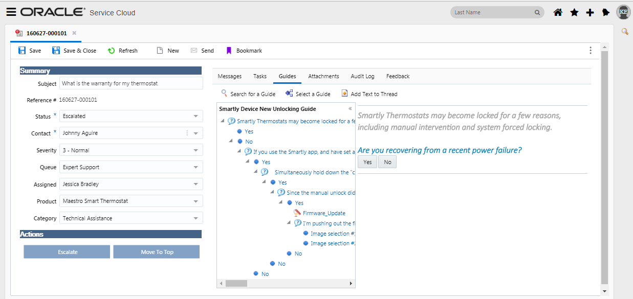 Oracle Service Cloud Agent Browser UI November 2017