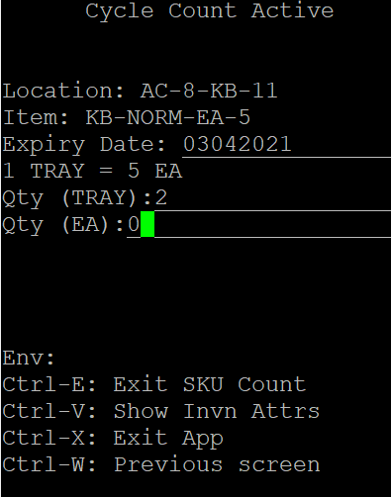 Standard Packs Quantity