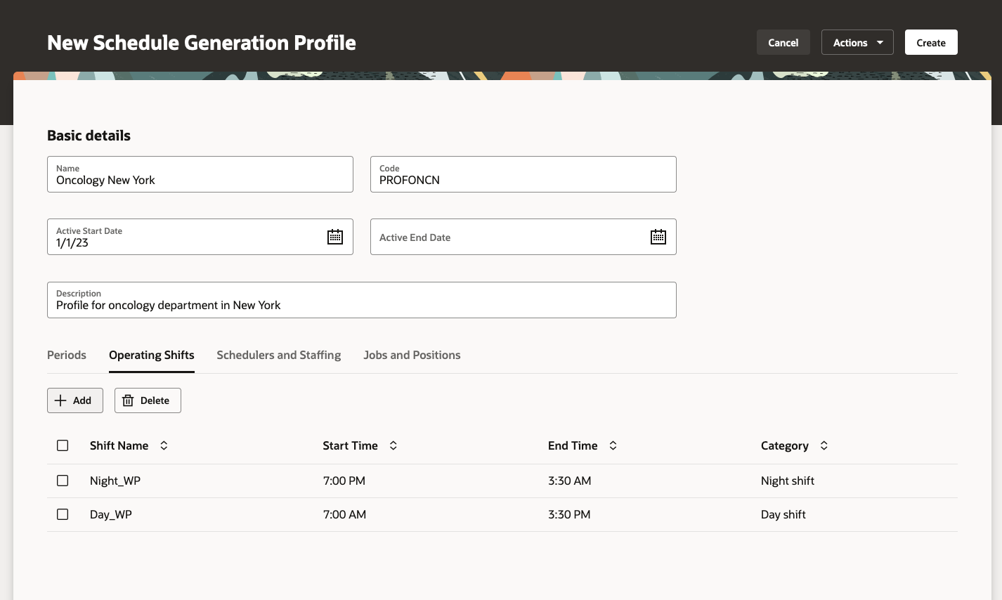 Oracle Fusion Cloud Workforce Scheduling 23D What's New