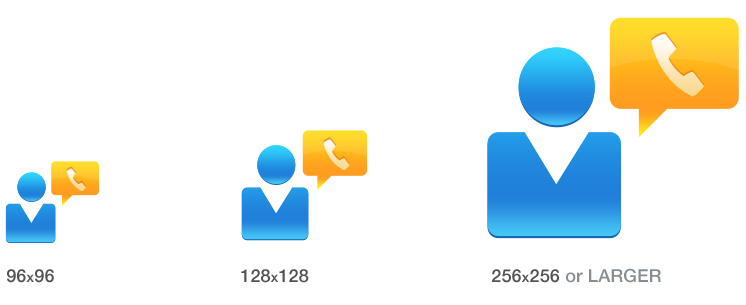 Rich style icons sizes