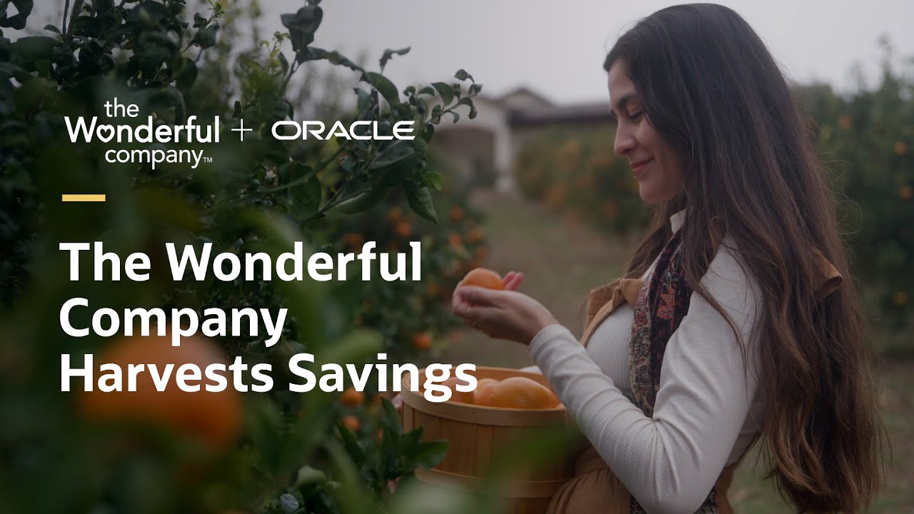 The Wonderful Company erzielt mit Oracle Cloud Kosteneinsparungen und steigert die Effizienz (1:58)