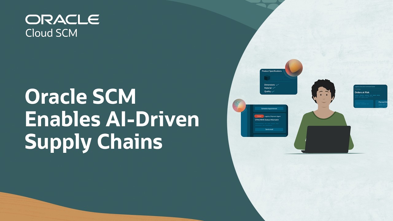 See how Oracle SCM enables AI-driven supply chains (2:10)