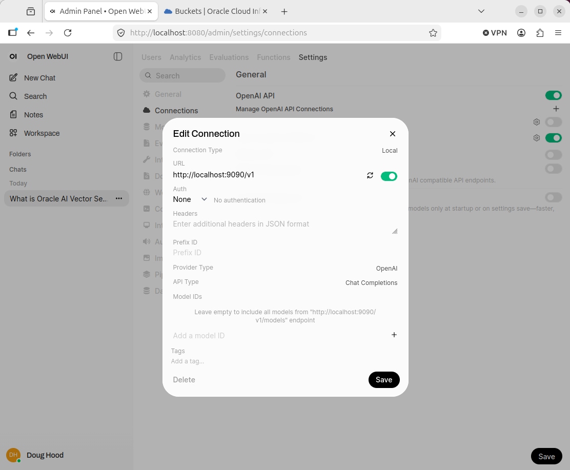 OpenWebUI configuration